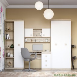 Дитяча стінка Еверест Соната Комплект 4 (модульна - 5 елементів) дуб сонома/білий