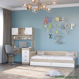 Спальня Дитяча Еверест Соната Комплект 9 (модульна - 3 елементи) дуб сонома/білий