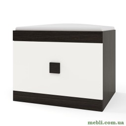 Тумба для взуття Еверест Соната ТО-600 60х38х45 венге темний/білий