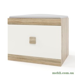 Тумба для взуття Еверест Соната ТО-600 60х38х45 дуб сонома/білий