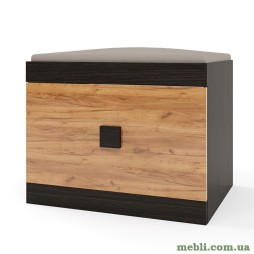 Тумба для взуття Еверест Соната ТО-600 60х38х45 темний венге/дуб крафт золотий
