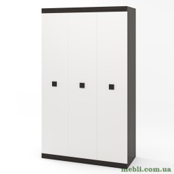 Шафа 3-х дверна Еверест Соната-1200 венге темний/білий
