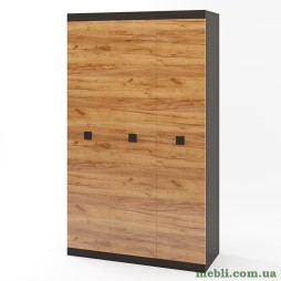 Шафа 3-х дверна Еверест Соната-1200 венге темний/дуб крафт золотий