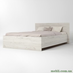 Ліжко двоспальне Еверест Соната-1400 140х200 дуб крафт білий