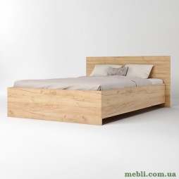 Ліжко двоспальне Еверест Соната-1400 140х200 дуб крафт золотий