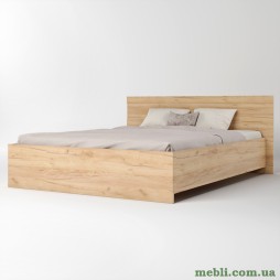 Ліжко двоспальне Еверест Соната-1600 160х200 дуб крафт золотий