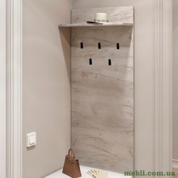 Вішалка на стіну Еверест Соната-600 60х130 дуб крафт білий