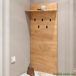 Вішалка на стіну Еверест Соната-600 60х130 дуб крафт золотий