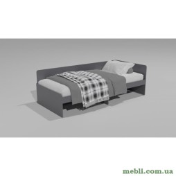 Односпальне ліжко Еверест Соната-800 (без ящиків) 80х190 Графіт