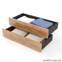 Ящики висувні 2 штуки Еверест для Ліжка Соната-800 венге темний/дуб крафт золотий