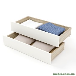Ящики висувні 2 штуки Еверест для Ліжка Соната-800 дуб сонома/білий