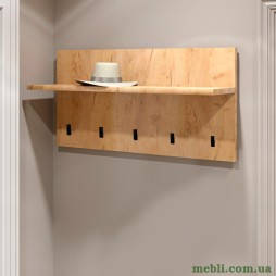 Вішалка на стіну Еверест Соната-800 80х40 дуб крафт золотий