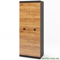 Шафа розпашна 2-х дверна Еверест Соната-800 венге темний/дуб крафт золотий