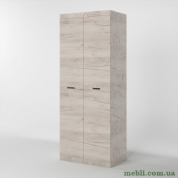 Шафа розпашна 2-х дверна Еверест Соната-800 дуб крафт білий