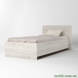 Односпальне ліжко Еверест Соната-900 90х200 дуб крафт білий