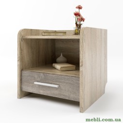 Тумба біля ліжка Еверест Т-1 40х40х40 сонома/трюфель