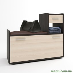Тумба для взуття Еверест Тандем (права) венге/дуб молочний
