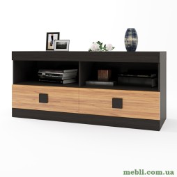 Тумба Еверест ТВ 1100 Соната 110х38х50 венге темний/дуб крафт золотий