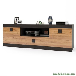 Тумба Еверест ТВ 1500 Соната 150х38х50 венге темний/дуб крафт золотий