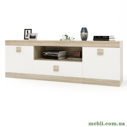 Тумба Еверест ТВ 1500 Соната 150х38х50 дуб сонома/білий