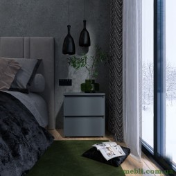 Тумба приліжкова Еверест ТЛ-1 Лайт 45х38х49 Графіт