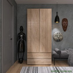 Шафа дводверна Еверест ШЛ-2 Лайт Дуб сонома