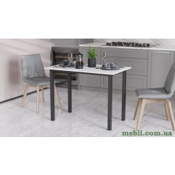 Стіл універсальний Knap Ferrum-decor 750x1000x600 Чорний метал ДСП Білий