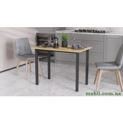 Стіл універсальний Knap Ferrum-decor 750x1000x700 Чорний метал ДСП Дуб Артизан