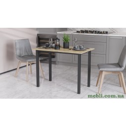 Стіл універсальний Knap Ferrum-decor 750x1000x700 Чорний метал ДСП Дуб Сонома