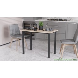 Стіл універсальний Knap Ferrum-decor 750x1400x600 Чорний метал ДСП Дуб Сан-Марино