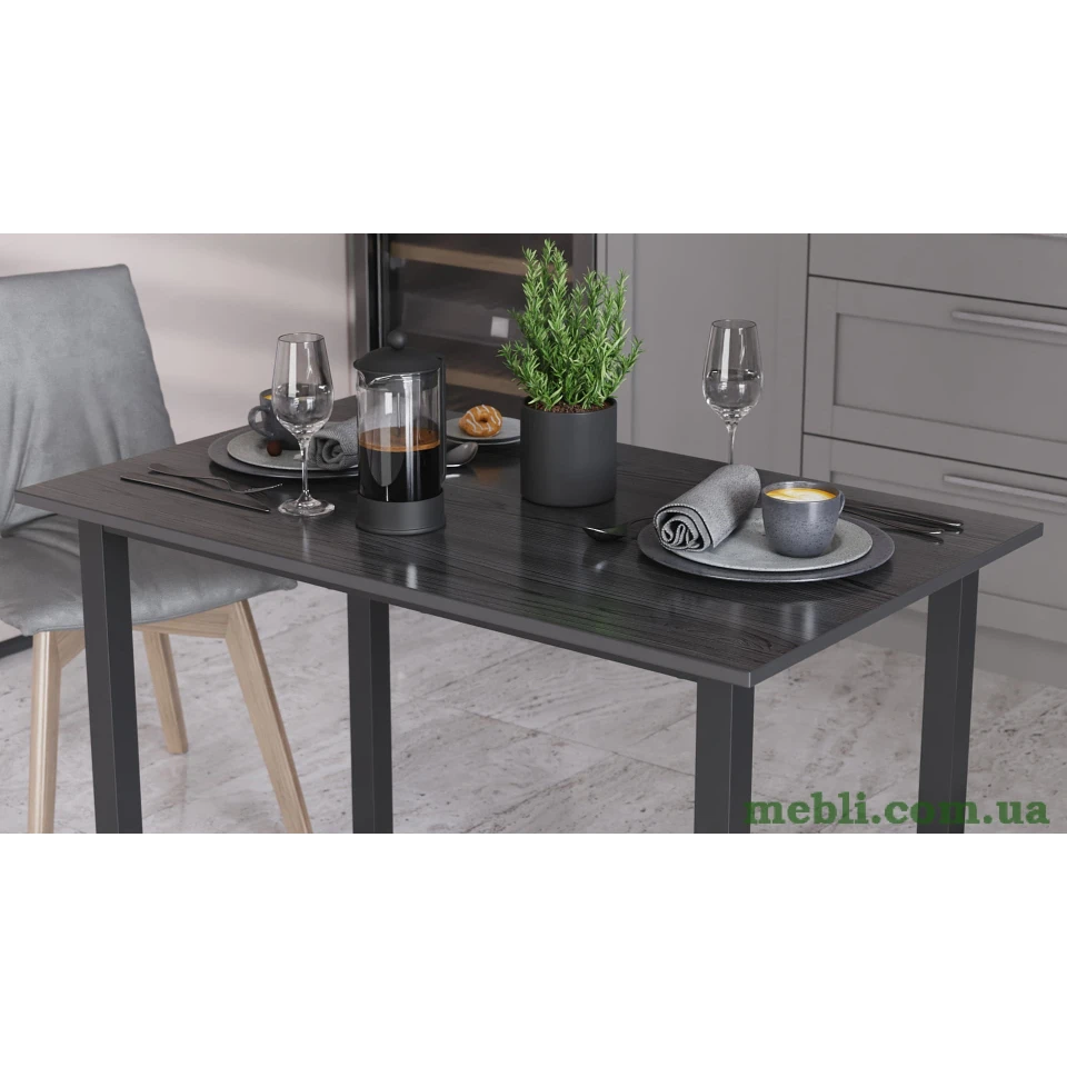 Стіл універсальний Knap Ferrum-decor 750x1400x600 Чорний метал ДСП Сосна Кембра