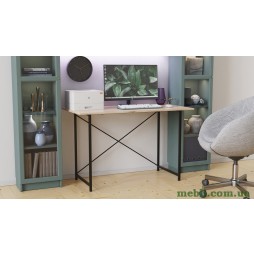 Стіл письмовий Line Лайт 750x1000x600 Чорний метал ДСП Дуб Сан-Марино 16мм