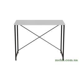 Стіл письмовий Line Лайт Ferrum-decor 750x1000x500 Чорний метал ДСП Білий