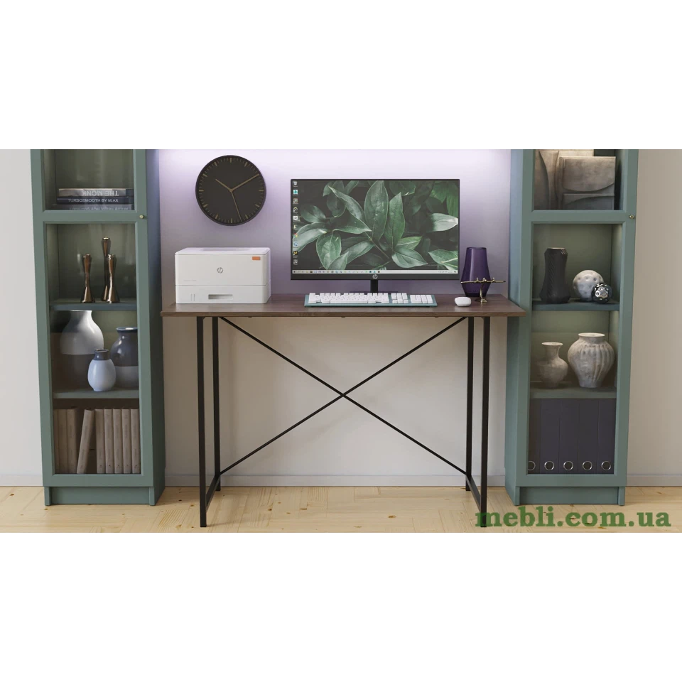 Стіл письмовий Line Лайт Ferrum-decor 750x1000x600 Чорний метал ДСП Дуб Сонома Трюфель