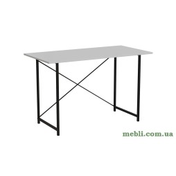 Стіл письмовий Line Лайт Ferrum-decor 750x1200x600 Чорний метал ДСП Білий