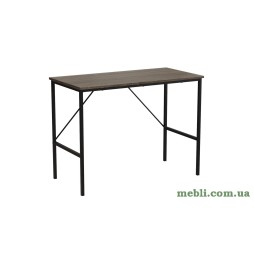 Стіл письмовий Line Тайм Ferrum-decor 750x1000x500 Чорний метал ДСП Венге Магія
