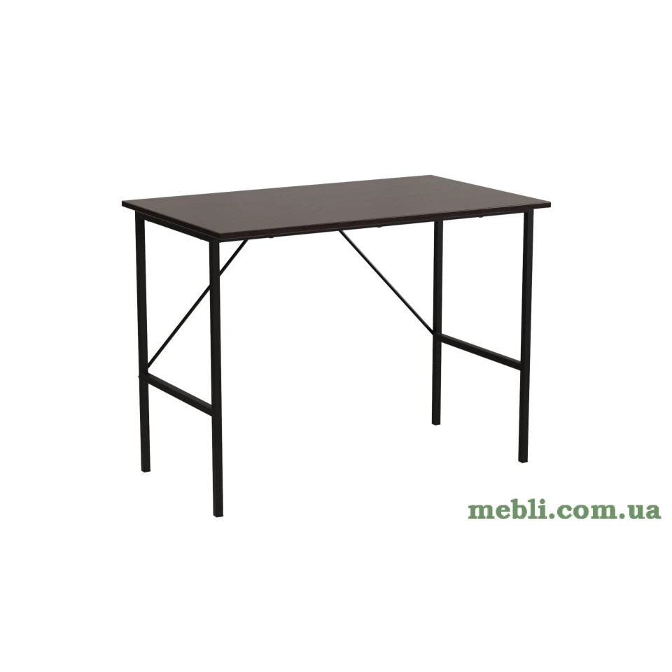 Стіл письмовий Line Тайм Ferrum-decor 750x1000x600 Чорний метал ДСП Венге Магія