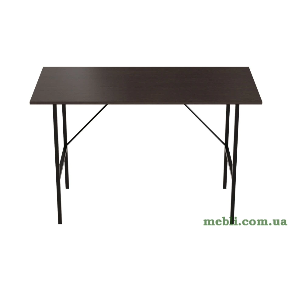 Стіл письмовий Line Тайм Ferrum-decor 750x1200x600 Чорний метал ДСП Венге Магія