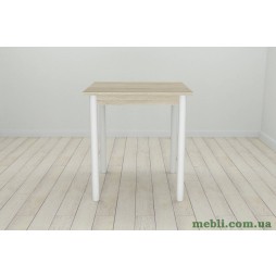 Кухонний стіл Ferrum-decor Агата 75x70x70 Білий ДСП Сонома 16мм
