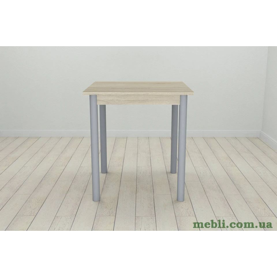 Кухонний стіл Ferrum-decor Агата 75x70x70 Сірий ДСП Сонома 16мм