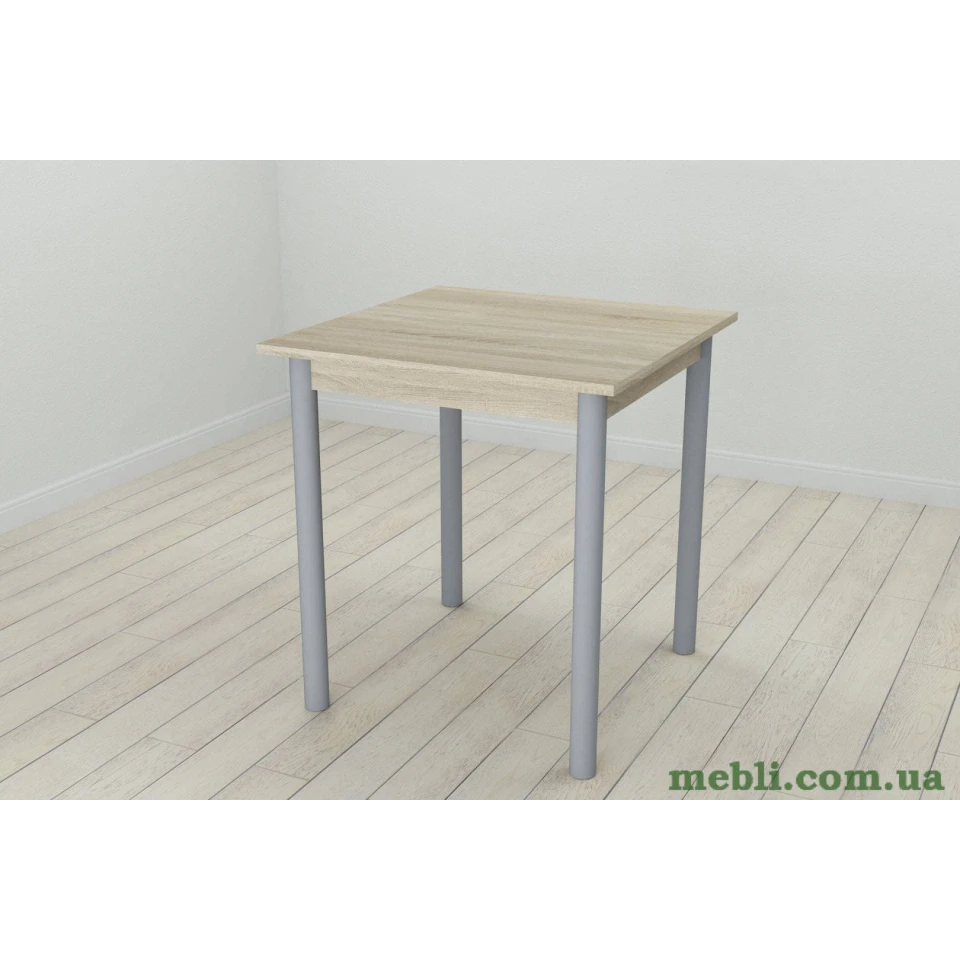 Кухонний стіл Ferrum-decor Агата 75x70x70 Сірий ДСП Сонома 16мм