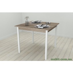Кухонний стіл Ferrum-decor Агата 75x80x80 Білий ДСП Сонома Трюфель 16мм