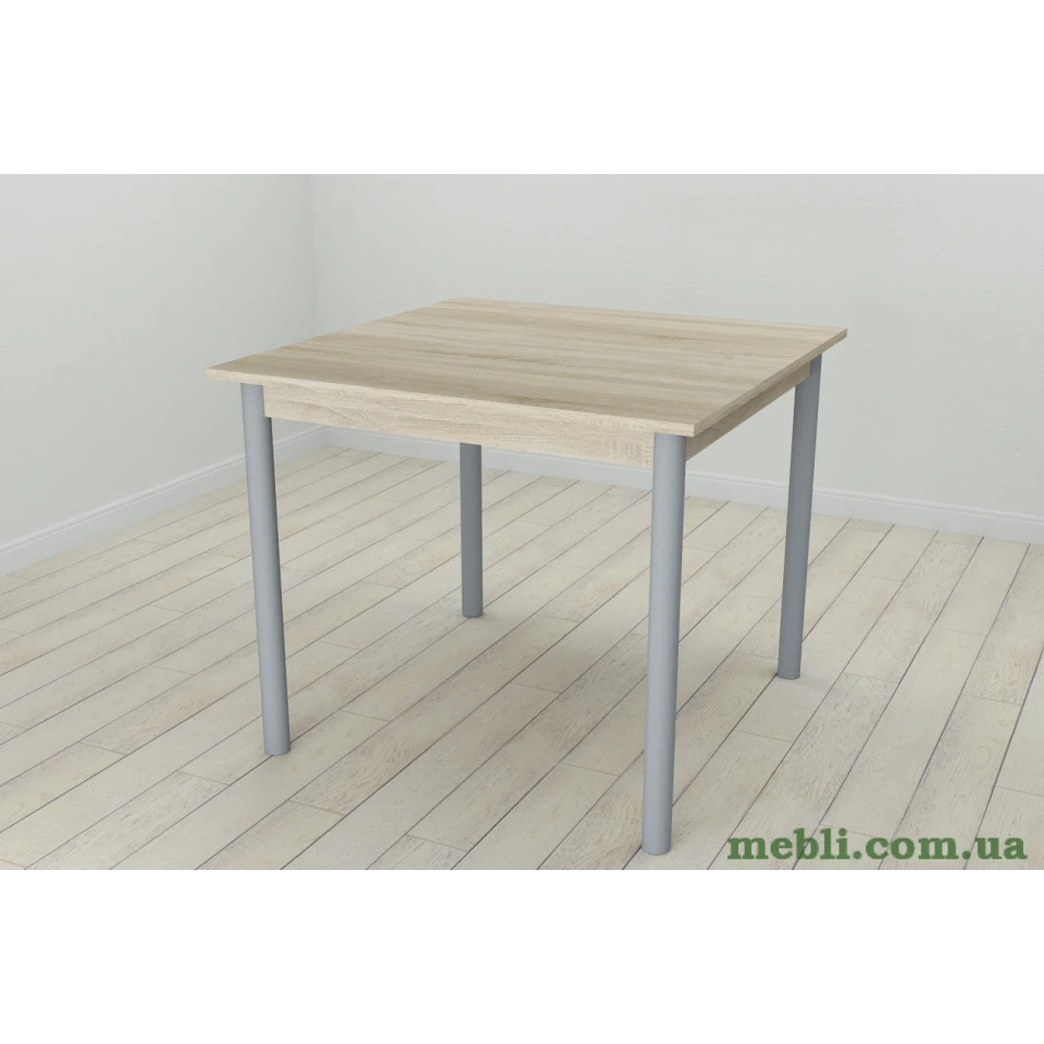 Кухонний стіл Ferrum-decor Агата 75x90x90 Сірий ДСП Сонома 16мм