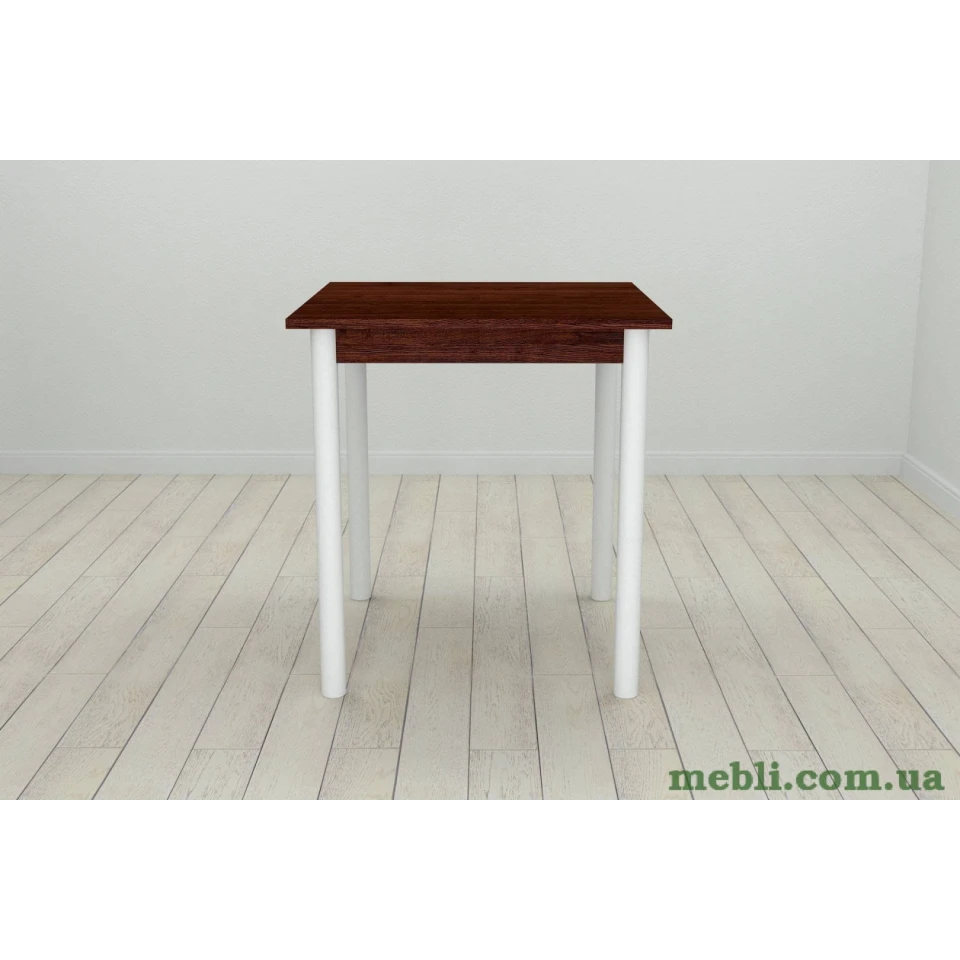 Стіл кухонний Ferrum-decor Агата 75x70x70 Білий ДСП Венге 16мм