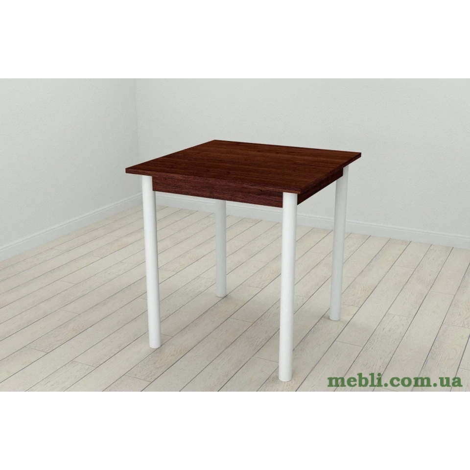 Стіл кухонний Ferrum-decor Агата 75x70x70 Білий ДСП Венге 16мм