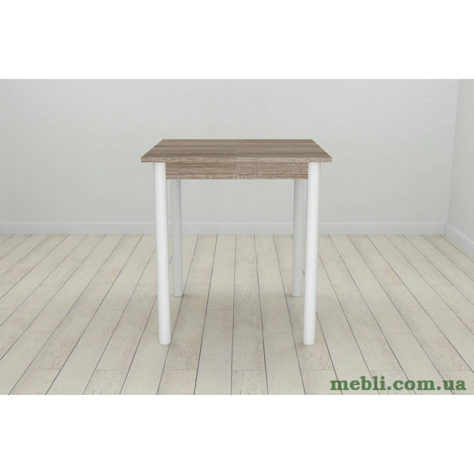 Стіл кухонний Ferrum-decor Агата 75x70x70 Білий ДСП Сонома Трюфель 16мм