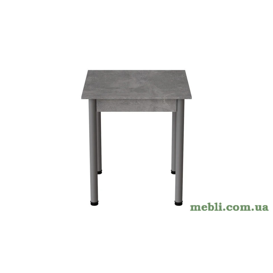 Стіл кухонний Ferrum-decor Агата 75x70x70 Сірий ДСП Бетон 16мм