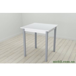Стіл кухонний Ferrum-decor Агата 75x70x70 Сірий ДСП Біле 16мм