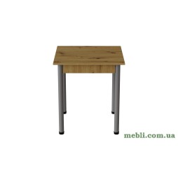 Стіл кухонний Ferrum-decor Агата 75x70x70 Сірий ДСП Дуб Артизан 16мм