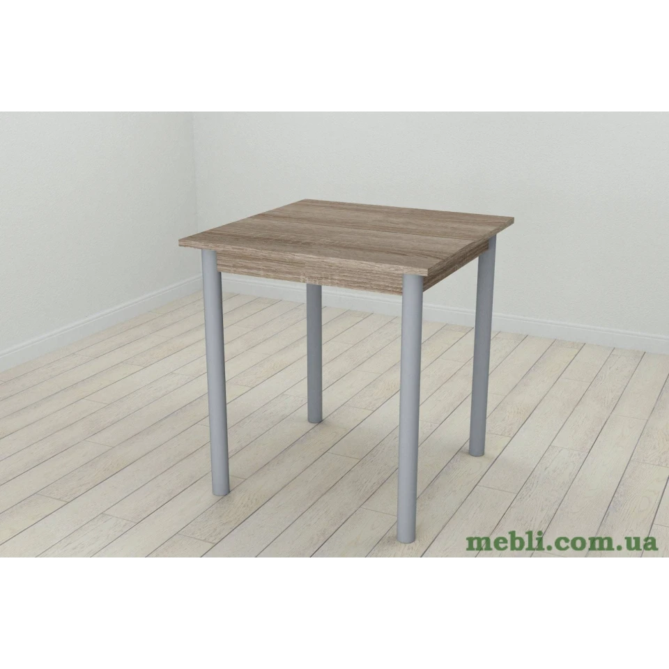 Стіл кухонний Ferrum-decor Агата 75x70x70 Сірий ДСП Сонома Трюфель 16мм
